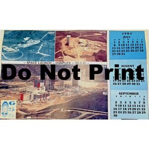 1984 Calendar Space Launch Complex (SLC-6) 1968 1979 1984 vintage‎ pictures rare
